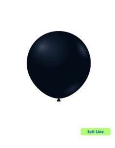 Palloncini Soft Line Pastello 18" - 46cm Nero 128 - 20pz | G3S Ingrosso