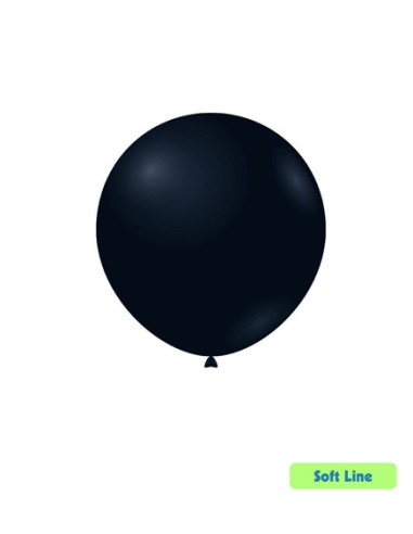 Palloncini Soft Line Pastello 18" - 46cm Nero 128 - 20pz | G3S Ingrosso