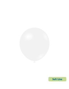 Palloncini Soft Line Pastello 5" - 13cm Bianco 125 - 100pz | G3S Party