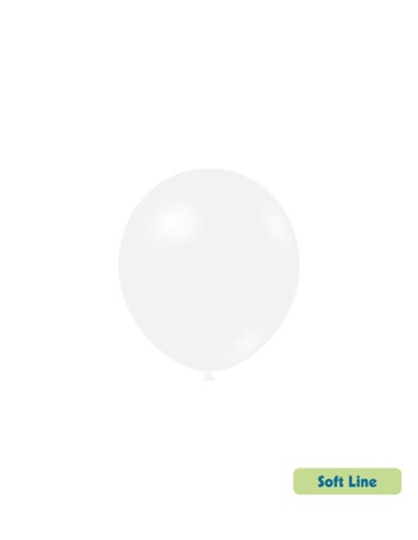Palloncini Soft Line Pastello 5" - 13cm Bianco 125 - 100pz | G3S Party