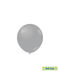 Palloncini Soft Line Pastello 5" - 13cm Grigio Fumo 143 - 100pz | Vendita Ingrosso G3S
