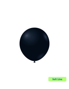 Palloncini Soft Line Pastello 5" - 13cm Nero 128 - 100pz | G3S Ingrosso