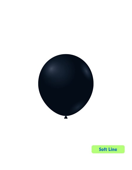 Palloncini Soft Line Pastello 5" - 13cm Nero 128 - 100pz | G3S Ingrosso