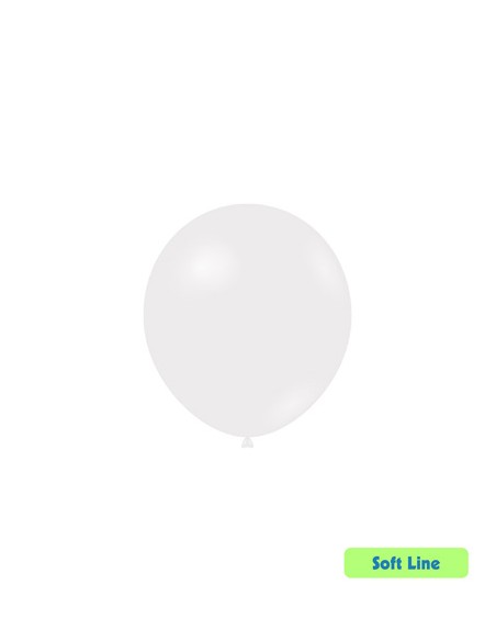 Palloncini Soft Line Pastello 5" - 13cm Trasparente 136 - 100pz | G3S
