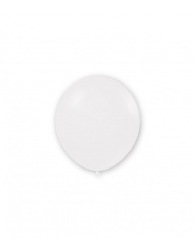 Palloncini Classic Line Pastello 5" - 13cm Bianco 10 - 100pz | G3S