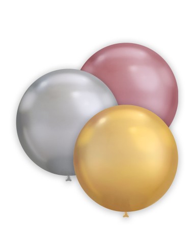 Palloncini Classic Line Cromato 19" - 48cm Colori Assortiti - 25pz | G3S Party
