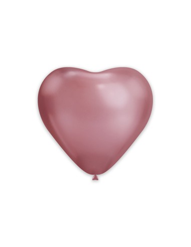 Palloncini Cuore Classic Line Cromato 12" - 30cm Rosa 91 - 25pz | Vendita Ingrosso G3S