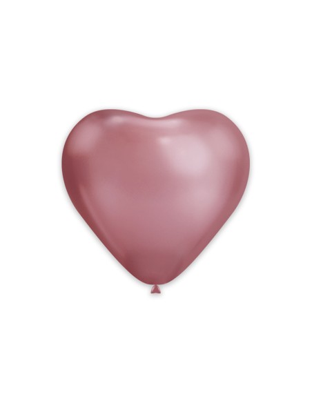 Palloncini Cuore Classic Line Cromato 12" - 30cm Rosa 91 - 25pz | Vendita Ingrosso G3S