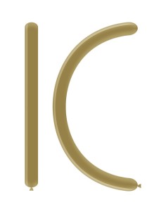 Palloncini Modellabili Classic Line Cromato 260 Oro 88 - 100pz | G3S Party