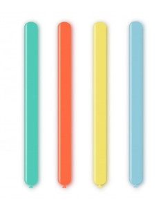 Palloncini Modellabili Classic Line Pastello 260 Colori Assortiti - 100pz | G3S Party
