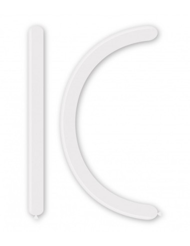 Palloncini Modellabili Classic Line Pastello 260 Bianco 10 - 100pz | G3S Ingrosso