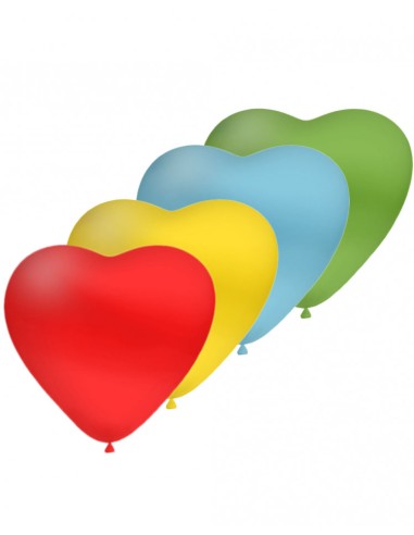 Palloncini Cuore Classic Line Pastello 11" - 25cm Colori Assortiti - 100pz | G3S Party