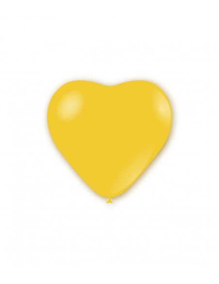 Palloncini Cuore Classic Line Pastello 11" - 25cm Giallo 11 - 100pz | G3S