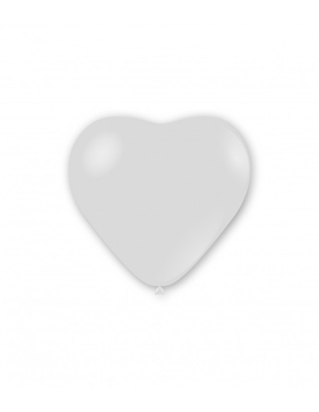 Palloncini Cuore Classic Line Pastello 11" - 25cm Trasparente 57 - 100pz | Vendita Ingrosso G3S