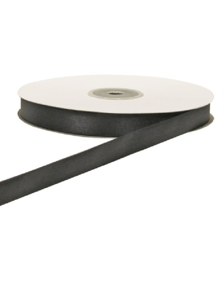 Nastro Doppio Raso 10 mm x 50 m - Nero - dettaglio nastro Nero