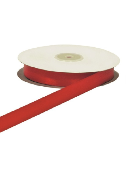 Nastro Doppio Raso 25 mm x 50 m - Rosso - dettaglio nastro Rosso