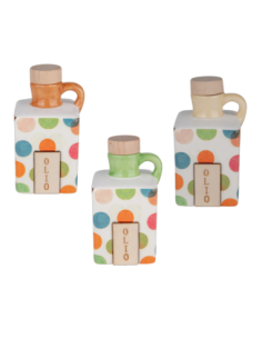 Oliera Colore Pois in porcellana h 12 cm ETM