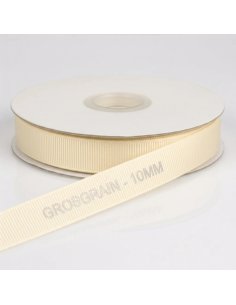 Nastro Grosgrain 10 mm x 50 m - Avorio - vista bobina