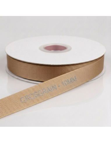 Nastro Grosgrain 10 mm x 50 m - Beige - vista bobina