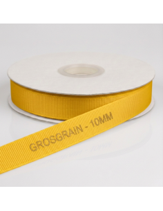 Nastro Grosgrain 10 mm x 50 m - Giallo - vista bobina