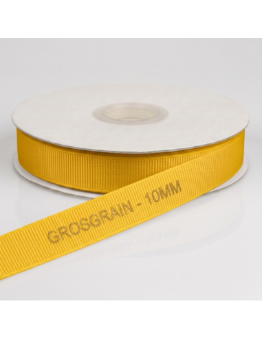 Nastro Grosgrain 10 mm x 50 m - Giallo - vista bobina