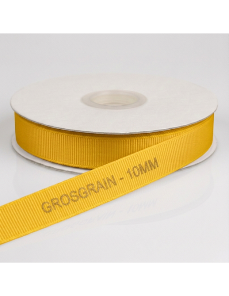 Nastro Grosgrain 10 mm x 50 m - Giallo - vista bobina
