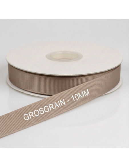 Nastro Grosgrain 10 mm x 50 m - Cappuccino - vista bobina