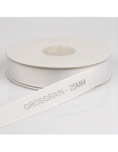 Nastro Grosgrain 20 mm x 50 m - Bianco - vista bobina