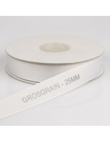 Nastro Grosgrain 20 mm x 50 m - Bianco - vista bobina