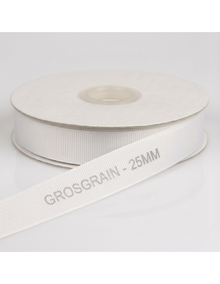 Nastro Grosgrain 20 mm x 50 m - Bianco - vista bobina