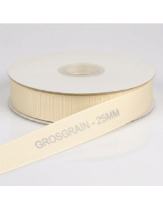 Nastro Grosgrain 20 mm x 50 m - Avorio - vista bobina