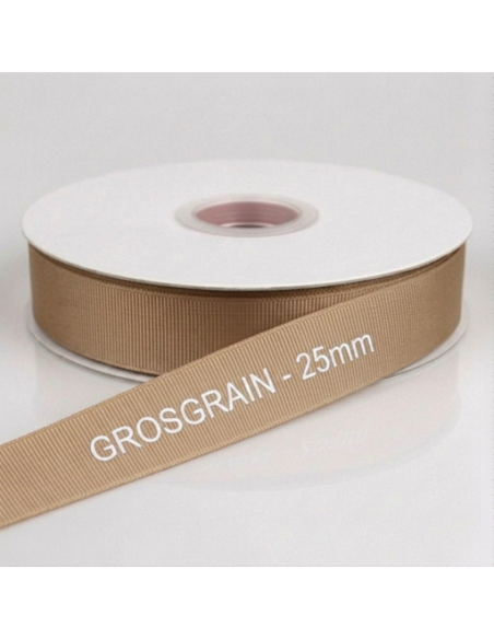 Nastro Grosgrain 20 mm x 50 m - Beige - vista bobina