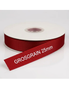 Nastro Grosgrain 20 mm x 50 m - Rosso - vista bobina
