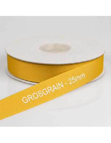 Nastro Grosgrain 20 mm x 50 m - Giallo - vista bobina