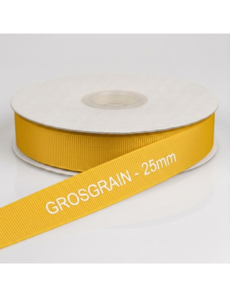 Nastro Grosgrain 20 mm x 50 m - Giallo - vista bobina