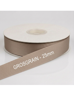 Nastro Grosgrain 20 mm x 50 m - Cappuccino - vista bobina