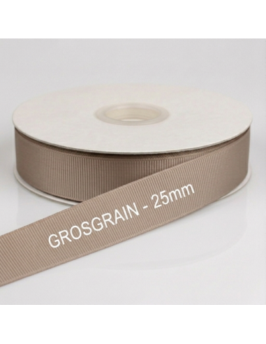 Nastro Grosgrain 20 mm x 50 m - Cappuccino - vista bobina