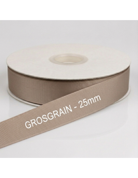 Nastro Grosgrain 20 mm x 50 m - Cappuccino - vista bobina