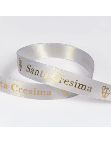 Nastro Stampato Santa Cresima 10 mm x 25 m - vista bobina