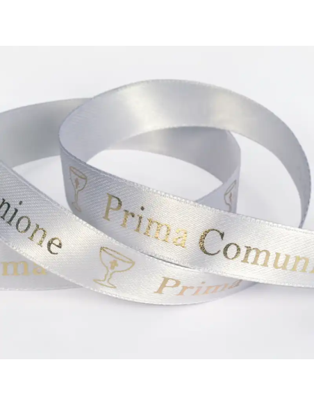 Nastro Stampato Prima Comunione 15 mm x 25 m - vista bobina