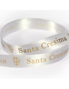 Nastro Stampato Santa Cresima 15 mm x 25 m - vista bobina