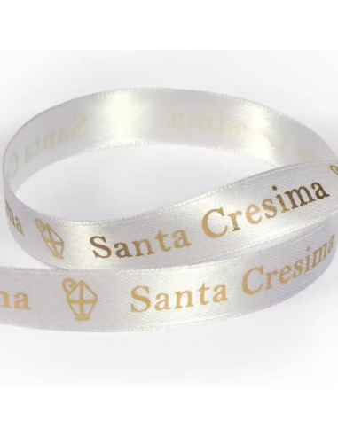 Nastro Stampato Santa Cresima 15 mm x 25 m - vista bobina