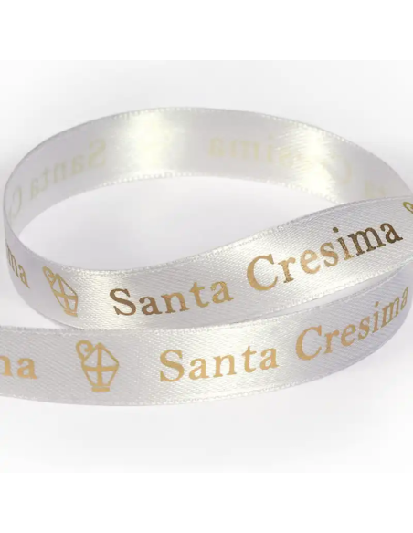 Nastro Stampato Santa Cresima 15 mm x 25 m - vista bobina