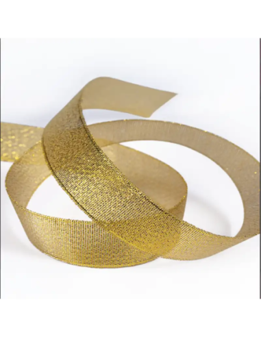 Nastro Metallico Lurex 10 mm x 50 m - Oro - vista bobina