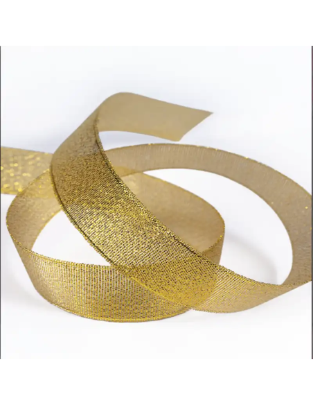Nastro Metallico Lurex 10 mm x 50 m - Oro - vista bobina