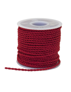 Cordino Decorativo 3 mm x 25 m - Rosso - vista bobina