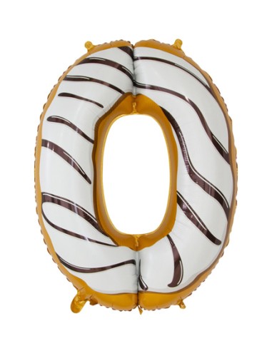 Palloncino Mylar Numero 0 Candy Mega 34" - 86cm - 1pz | G3S Party
