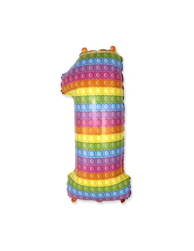 Palloncino Mylar Numero 0 Pop It SuperShape 32" - 81cm - 1pz | G3S Party