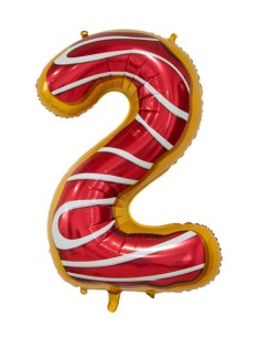 Palloncino Mylar Numero 2 Candy Mega 34" - 86cm - 1pz | G3S Party