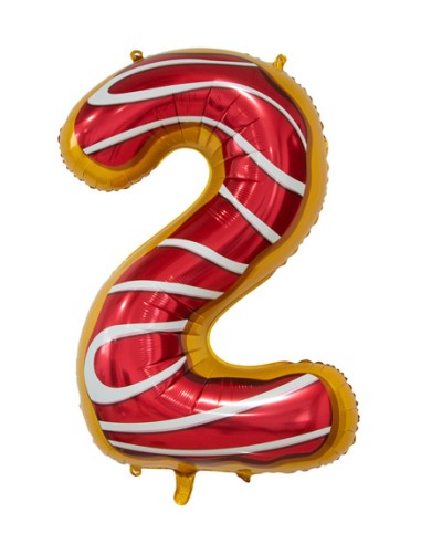 Palloncino Mylar Numero 2 Candy Mega 34" - 86cm - 1pz | G3S Party